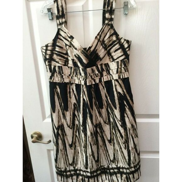 ANN TAYLOR brown sleeveless lined dress 10 - Picture 1 of 3